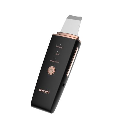 Concept PO2060 - Cosmetic ultrasonic spatula PERFECT SKIN 3,5W/5V USB 500 mAh IPX6 svart