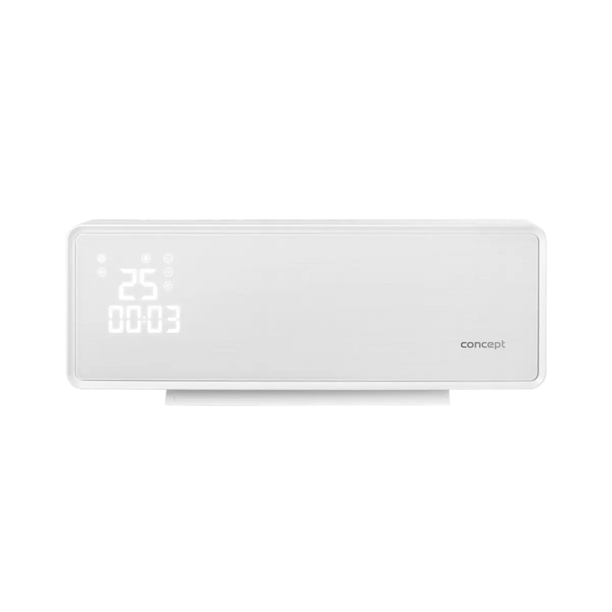 Concept QH4000 - Elektrisk värmare 1000/2000W IP22 vit + fjärrkontroll