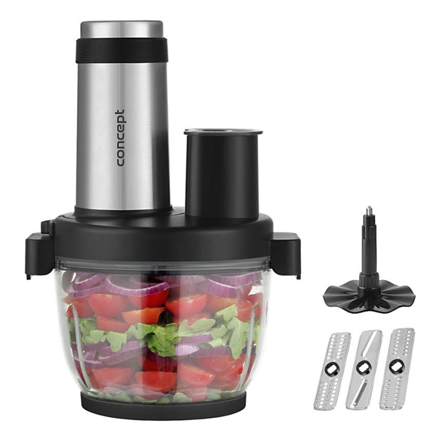 Concept RM3300 - Köksrobot med rivjärn 1000W/230V svart/rostfri
