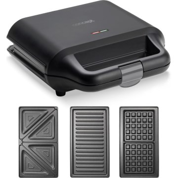 Concept SV3054 - Sandwich järn 3i1 700W/230V svart