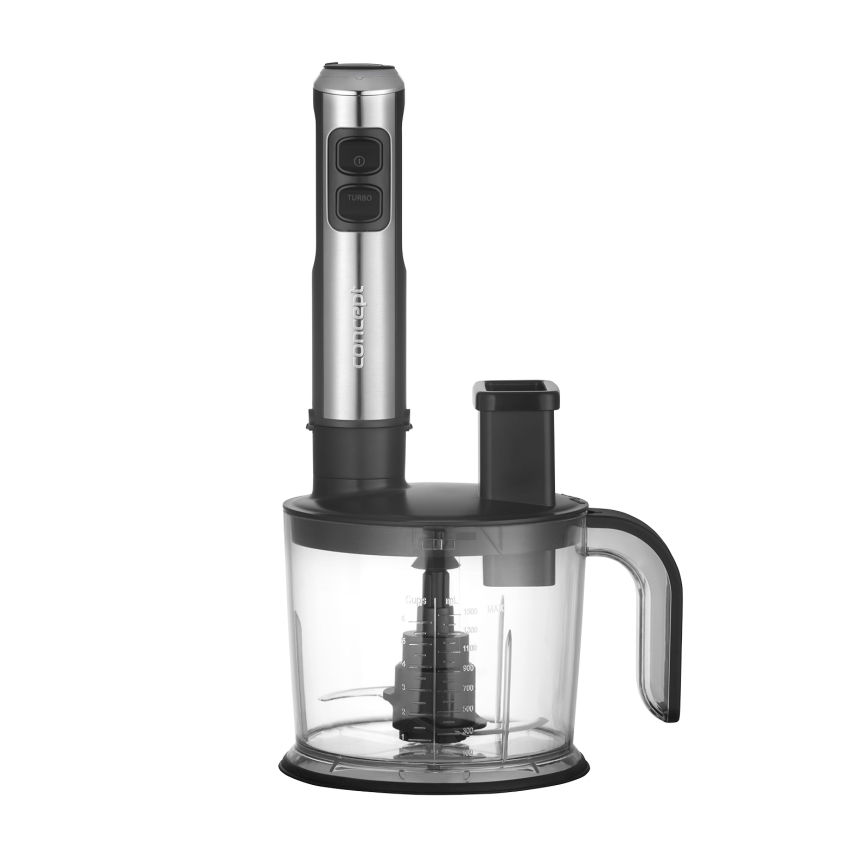 Concept TM5500 - Stavmixer med tillbehör 1500W/230V svart/rostfri