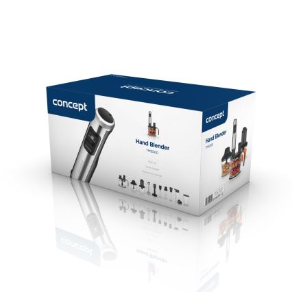 Concept TM5500 - Stavmixer med tillbehör 1500W/230V svart/rostfri