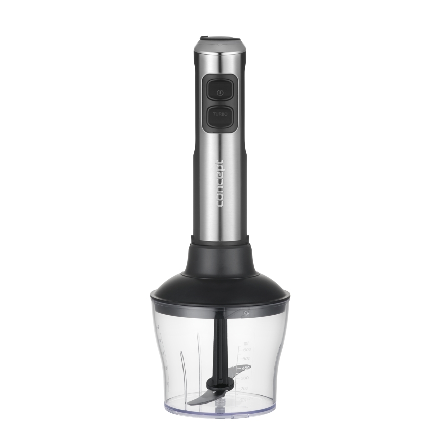 Concept TM5510 - Stavmixer med tillbehör 1500W/230V svart/rostfri