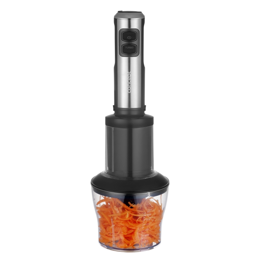 Concept TM5510 - Stavmixer med tillbehör 1500W/230V svart/rostfri