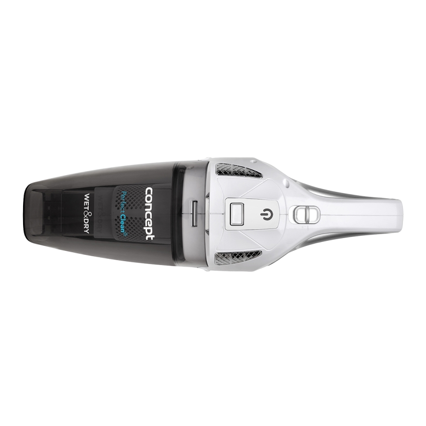 Concept VP4370 - Handhållen dammsugare WET & DRY PERFECT CLEAN 90W/14,8V 2200 mAh vit