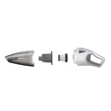 Concept VP4370 - Handhållen dammsugare WET & DRY PERFECT CLEAN 90W/14,8V 2200 mAh vit