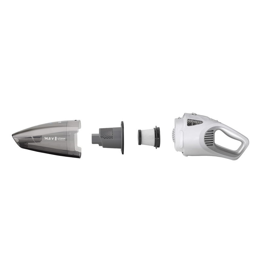 Concept VP4370 - Handhållen dammsugare WET & DRY PERFECT CLEAN 90W/14,8V 2200 mAh vit