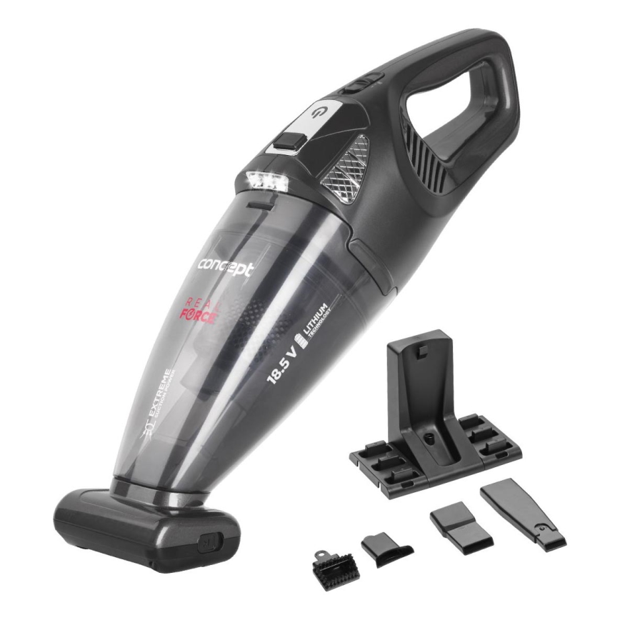Concept VP4380 - Handhållen dammsugare REAL FORCE 110W/18,5V 2200 mAh svart