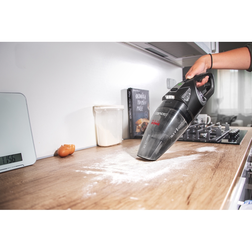 Concept VP4380 - Handhållen dammsugare REAL FORCE 110W/18,5V 2200 mAh svart