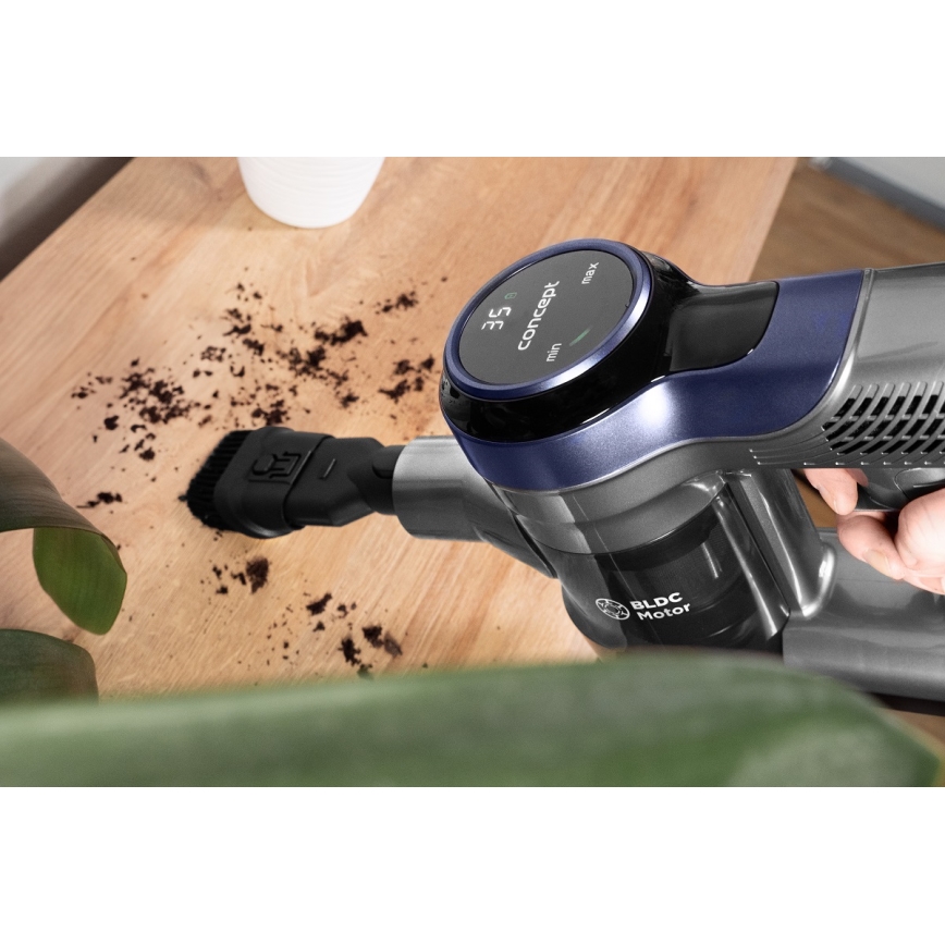 Concept VP6040 - Stick handdammsugare 2i1 ICONIC ANIMAL TELESCOPE 200W/22,2V 2200 mAh blå