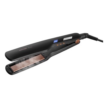 Concept VZ6010 - Steam hair straightener med LED display ELITE STEAM BOOST 54W/230V svart