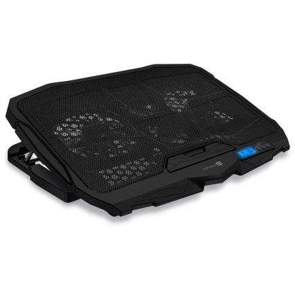 CONNECT IT CCP-2200-BK - Kylplatta för laptop 4x fläkt 2xUSB svart/blå