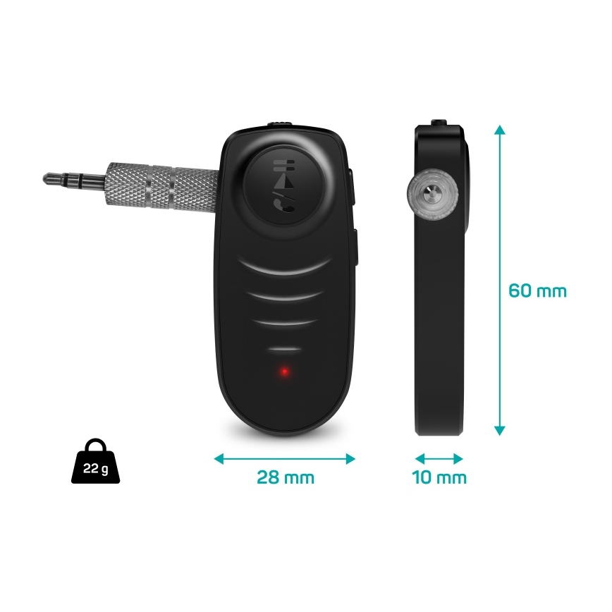 CONNECT IT CFF-4050-BK - Bluetooth audio Mottagare AUX 110 mAh