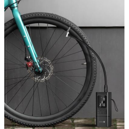 CONNECT IT CFF-4500-BK - Digital bärbar fickkompressor AirFlow 80W/6000 mAh svart