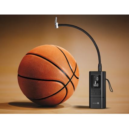 CONNECT IT CFF-4500-BK - Digital bärbar fickkompressor AirFlow 80W/6000 mAh svart
