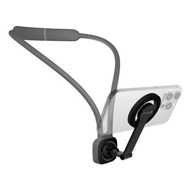 CONNECT IT CFF-6020-GY - Flexibel magnetisk halsbandshållare för MagSafe-telefoner