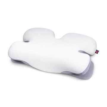 CONNECT IT CFH-6030-WH - Anatomiskt formad kudde Virgo vit/grå