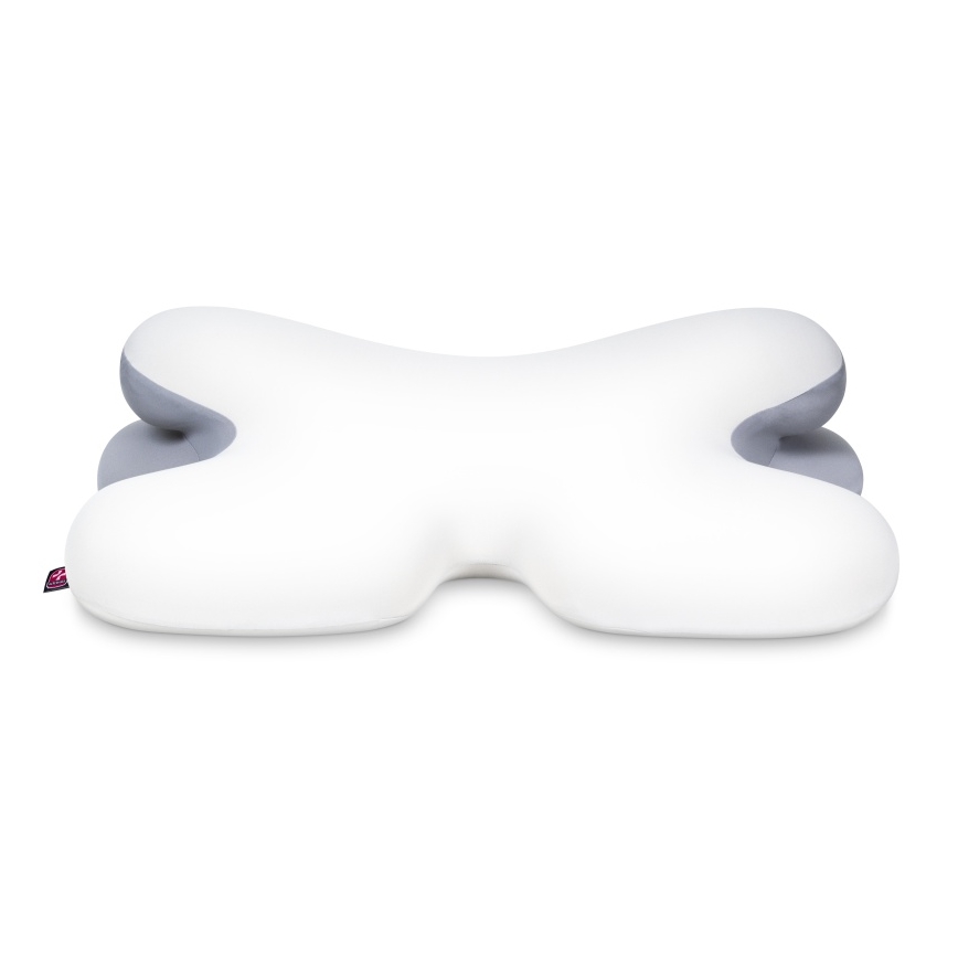 CONNECT IT CFH-6030-WH - Anatomiskt formad kudde Virgo vit/grå