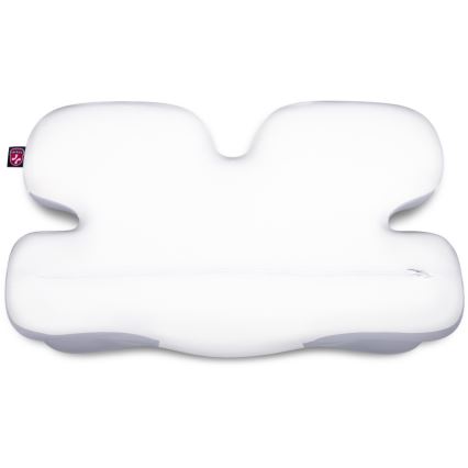 CONNECT IT CFH-6030-WH - Anatomiskt formad kudde Virgo vit/grå