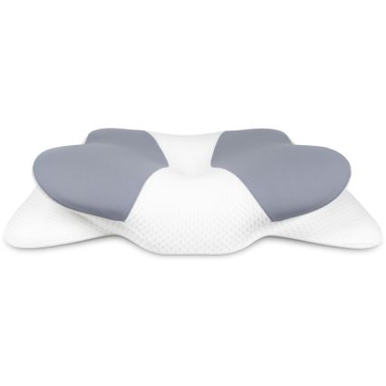 CONNECT IT CFH-6032-WH - Anatomiskt formad kudde Gemini vit/grå