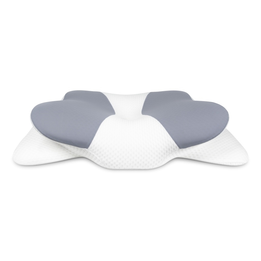 CONNECT IT CFH-6032-WH - Anatomiskt formad kudde Gemini vit/grå