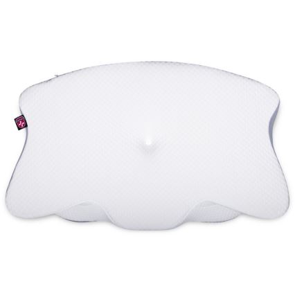 CONNECT IT CFH-6032-WH - Anatomiskt formad kudde Gemini vit/grå