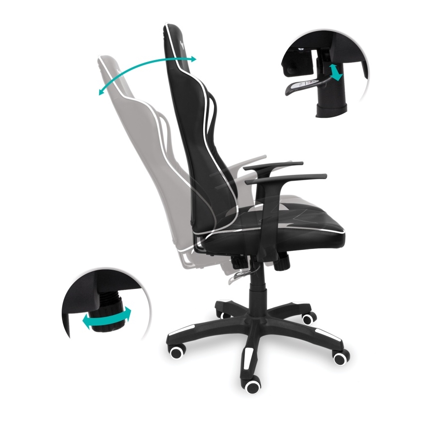 CONNECT IT CGC-0700-WH - Gamingstol LeMans Pro svart/vit