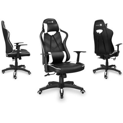 CONNECT IT CGC-0700-WH - Gamingstol LeMans Pro svart/vit
