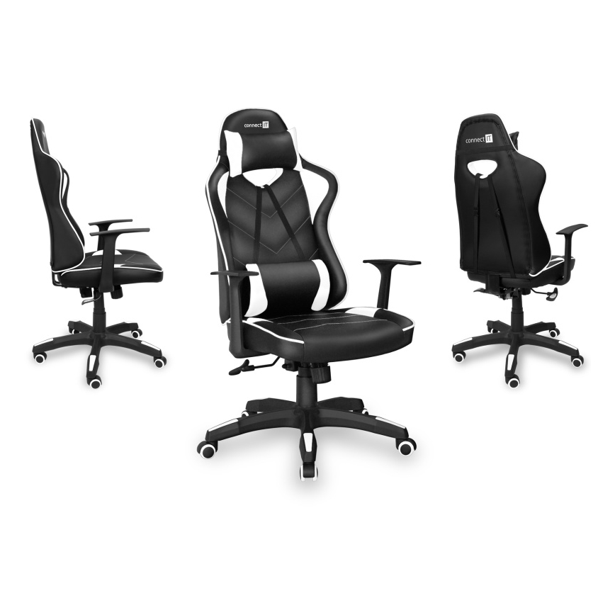 CONNECT IT CGC-0700-WH - Gamingstol LeMans Pro svart/vit