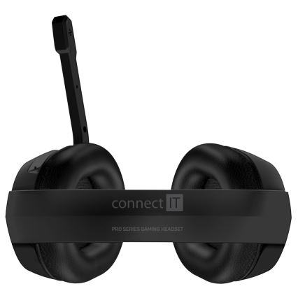 CONNECT IT CHP-3595-BK - LED RGB Gaming hörlurar med sladd Med en mikrofon svart