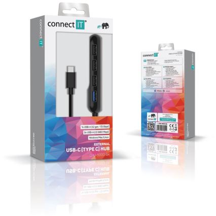 CONNECT IT CHU-5000-BK - USB-C hub 04.01.2001