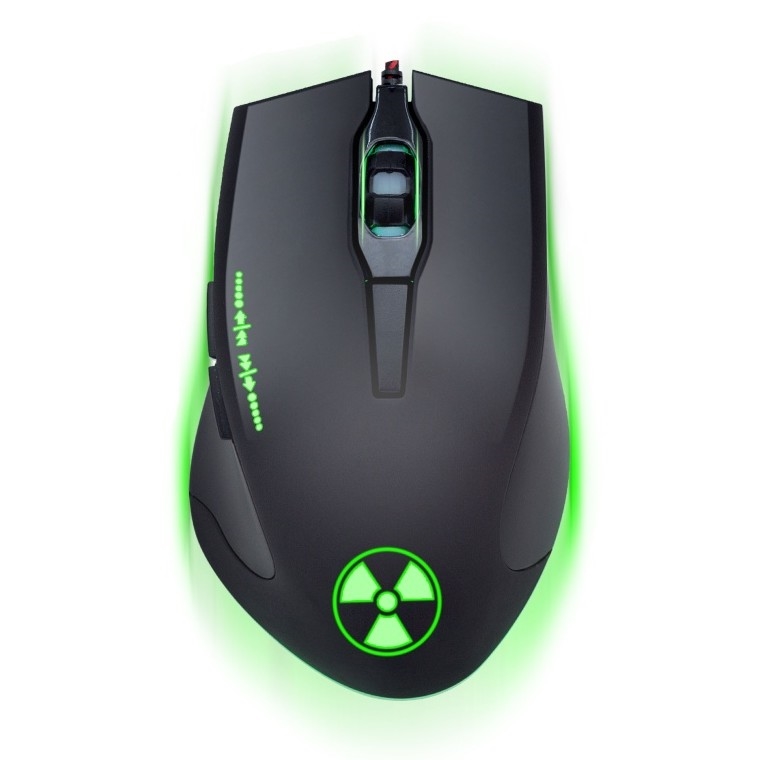 CONNECT IT CI-1128 - LED gaming mus med sladd 1000/1200/1600/3200 DPI svart