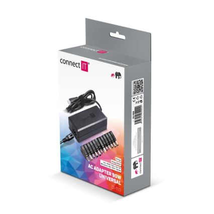 CONNECT IT CI-133 - Universalströmadapter för bärbara datorer 90W