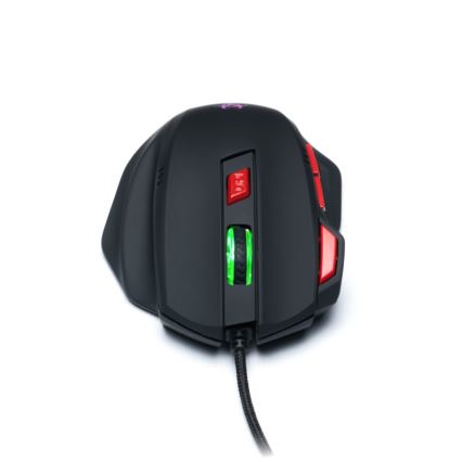CONNECT IT CI-191 - LED gaming mus med sladd 800/1600/2400/3200 DPI svart
