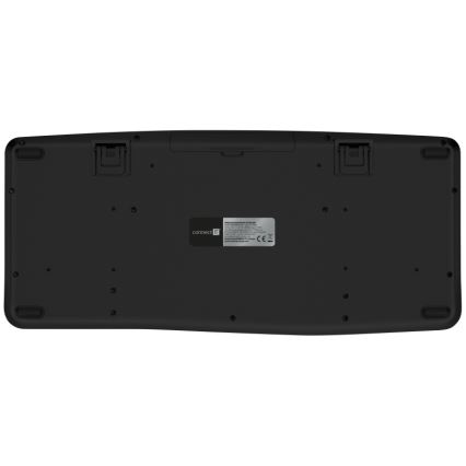 CONNECT IT CKM-6010-CS - Ergonomisk trådlöst tangentbord och mus 800/1200/1600/2400 DPI med lokalisering CZ/SK 1xAA + 2xAAA svart