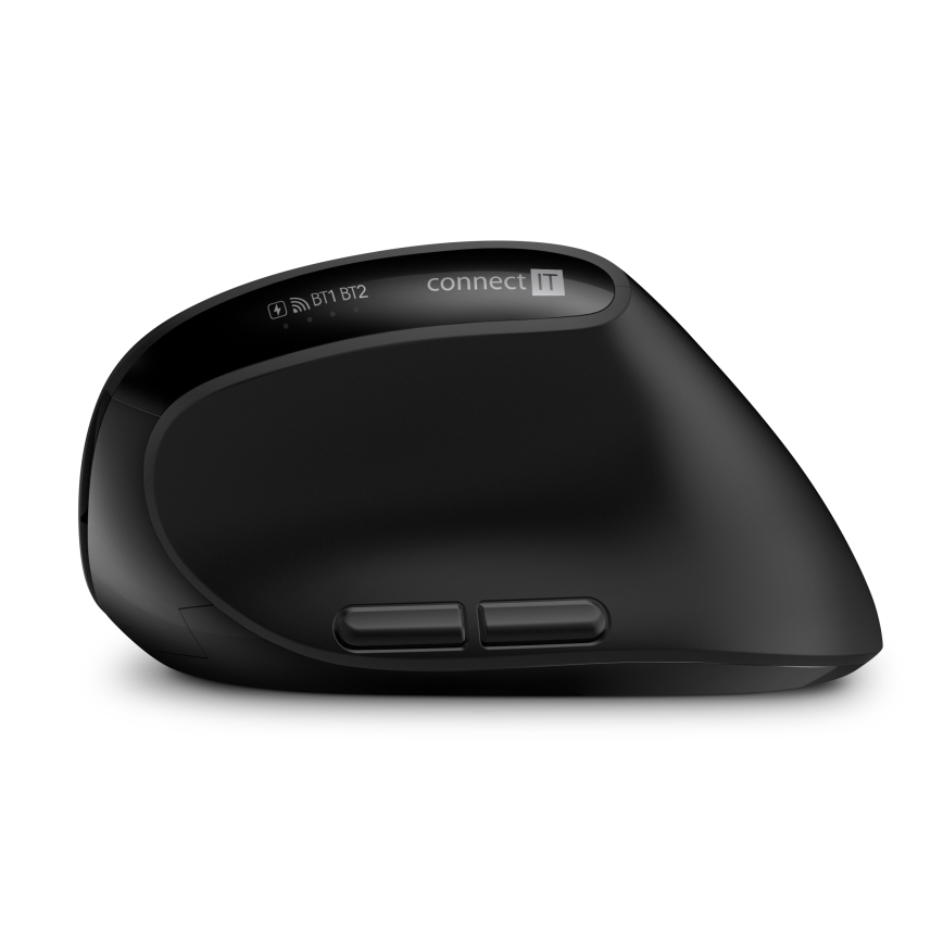 CONNECT IT CKM-6010-CS - Ergonomisk trådlöst tangentbord och mus 800/1200/1600/2400 DPI med lokalisering CZ/SK 1xAA + 2xAAA svart