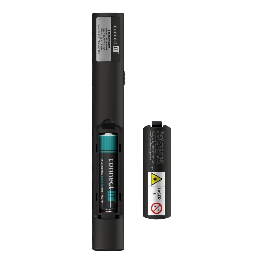 CONNECT IT CLP-2050-BK - Trådlös presentatör med laserpekare 1xAAA
