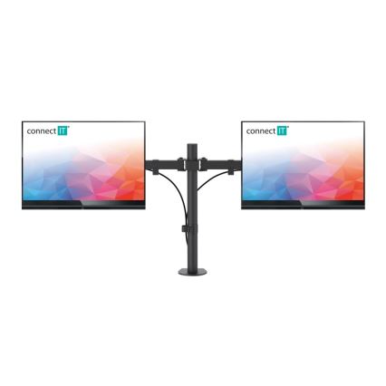 CONNECT IT CMF-3203-BK - Universalhållare för två bildskärmar 13-32” svart