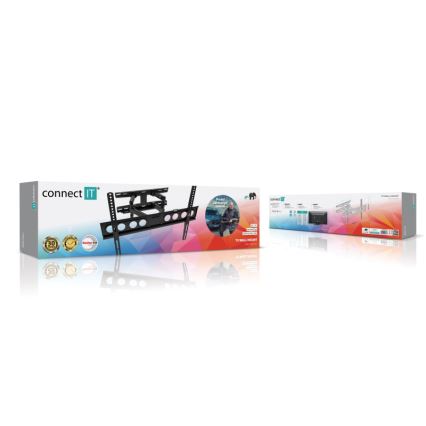 CONNECT IT CMH-7600-BK - Vägghållare för TV 32-70” svart