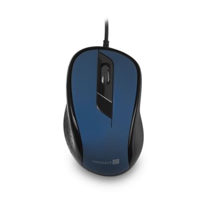 CONNECT IT CMO-1200-BL - Vägghängd toalett 1000 DPI svart/blå