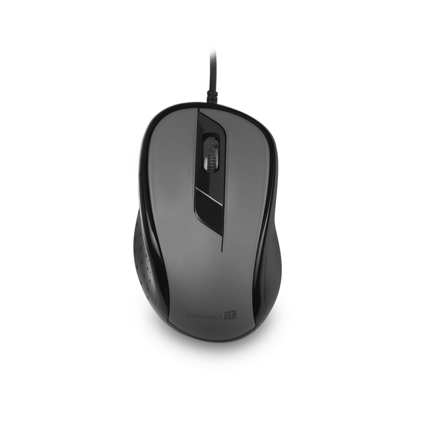 CONNECT IT CMO-1200-GY - Vägghängd toalett 1000 DPI svart/grå