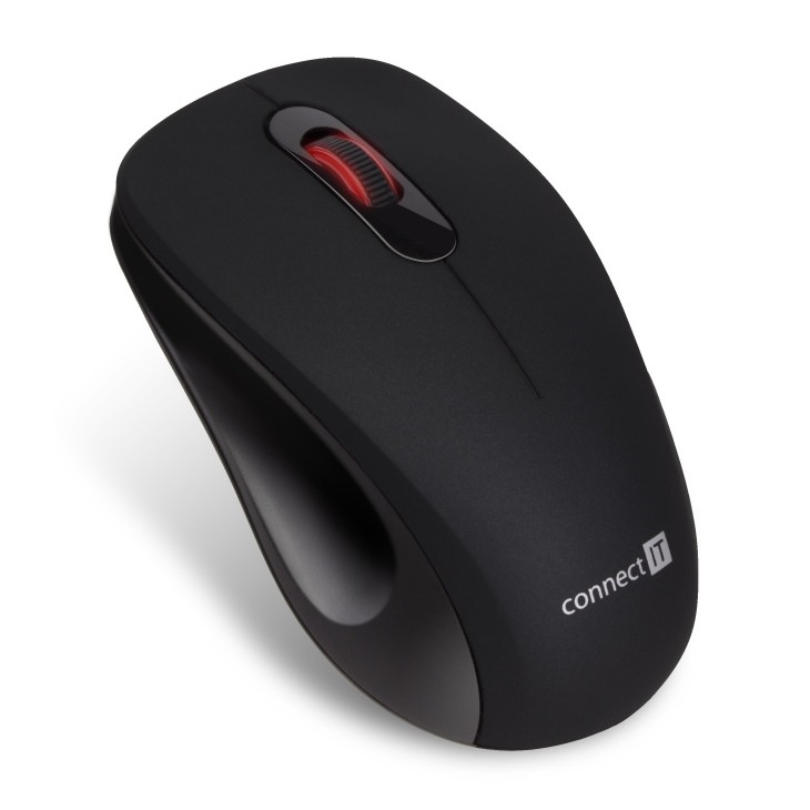 CONNECT IT CMO-2230-BK - Trådlös tyst mus MUTE 1200 DPI 1xAA svart