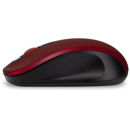 CONNECT IT CMO-2230-RD - Trådlös tyst mus MUTE 1200 DPI 1xAA svart/röd