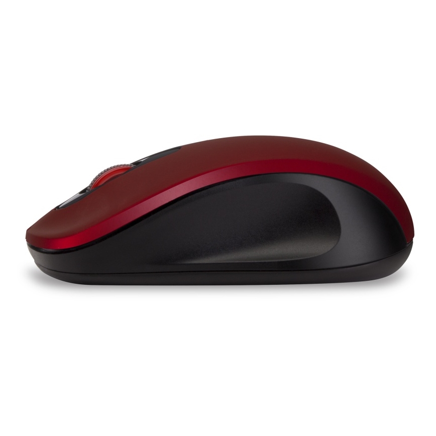 CONNECT IT CMO-2230-RD - Trådlös tyst mus MUTE 1200 DPI 1xAA svart/röd