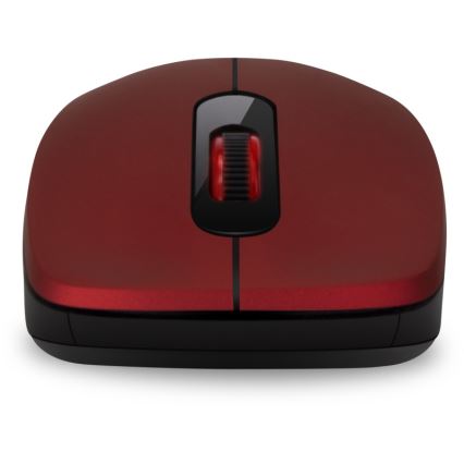 CONNECT IT CMO-2230-RD - Trådlös tyst mus MUTE 1200 DPI 1xAA svart/röd