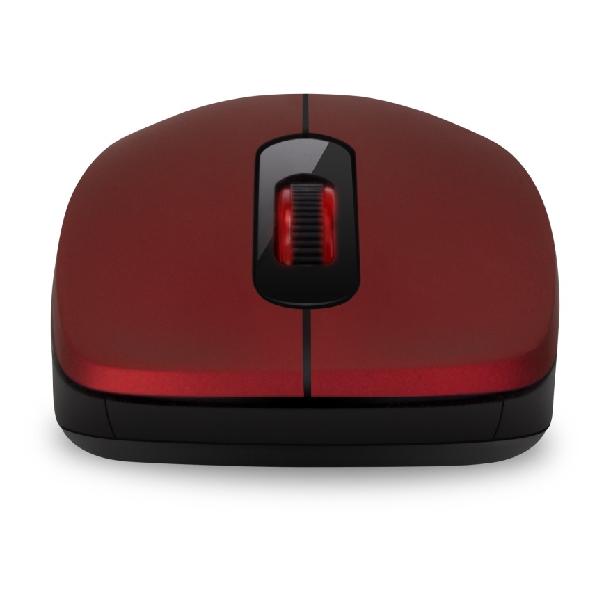 CONNECT IT CMO-2230-RD - Trådlös tyst mus MUTE 1200 DPI 1xAA svart/röd