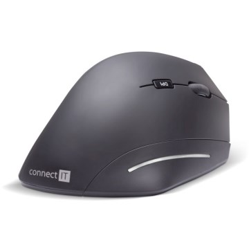 CONNECT IT CMO-2510-BK - Ergonomisk trådlös mus Verti Wireless 800/1200/1600 DPI 2xAAA svart