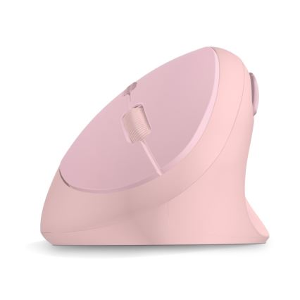 CONNECT IT CMO-2600-PK - Ergonomisk trådlös mus 800/1200/1600 DPI 1xAA rosa