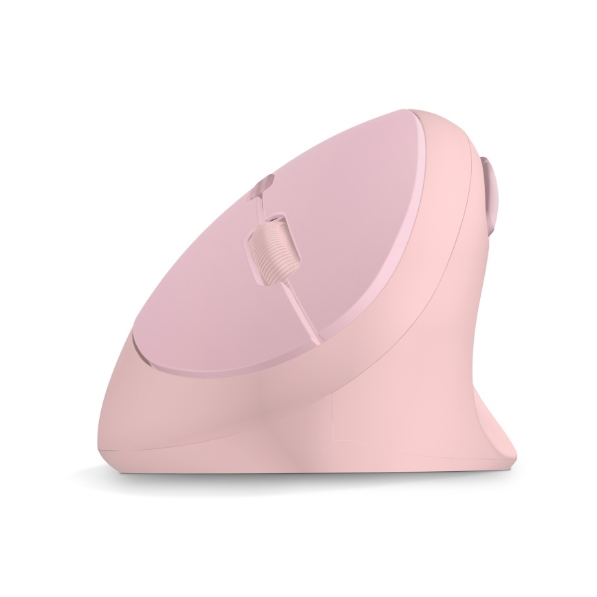CONNECT IT CMO-2600-PK - Ergonomisk trådlös mus 800/1200/1600 DPI 1xAA rosa