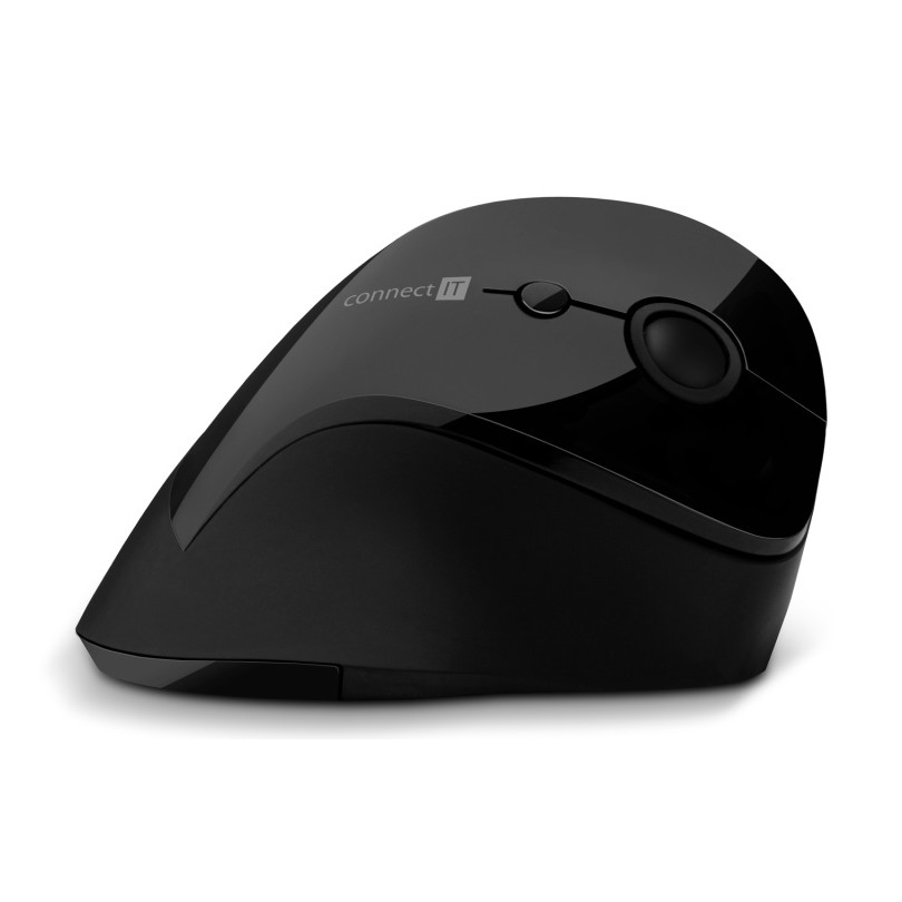 CONNECT IT CMO-2700-BK - Ergonomisk trådlös mus 800/1200/1600 DPI 1xAA svart